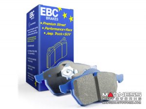 Alfa Romeo Giulia Brake Pads - 2.9L QV - EBC - Front - Blue Stuff - With Brake Pad Wear Sensor Cable